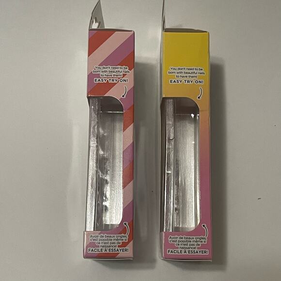 2 NEW IN BOX DVF Target Sally Hansen patterned fake nails almond shape 2 boxes - Picture 2 of 4